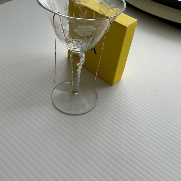 Banana Republic Gold Plated Threader Earrings - Picture 3 of 4